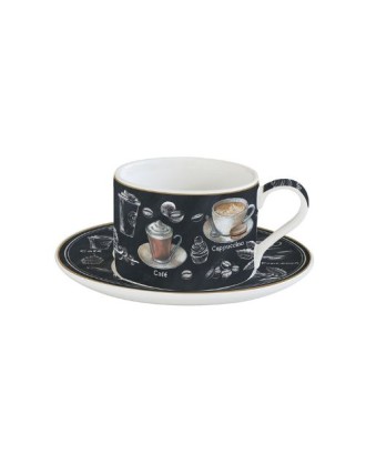 Ceasca si farfuriora pentru ceai, 240 ml, Barista - SIMONA'S COOKSHOP
